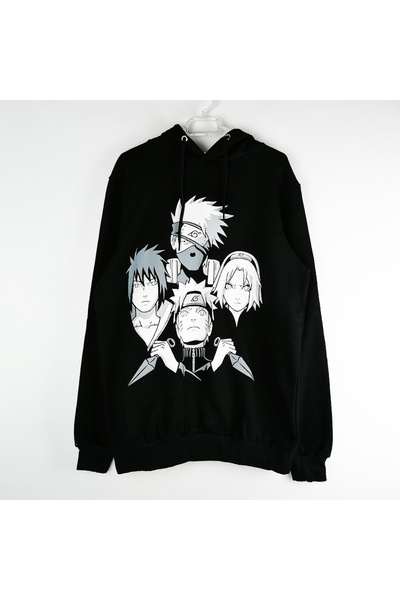 Harajuku Style هوديي فريق ناروتو شيبودن 7 باللون الأبيض