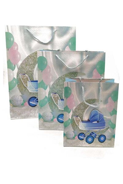 co arma أكياس هدايا ورقية مكونة من 3 قطع بأحجام مختلفة ومتعددة الألوان