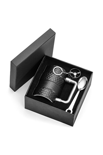 Gadget Master Set cadou pentru bărbați - Cană pentru anvelope, Linguriță pent...