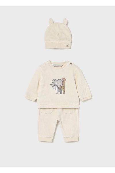 MAYORAL Newborn Boys Velvet Knit 3-Piece Tracksuit Set