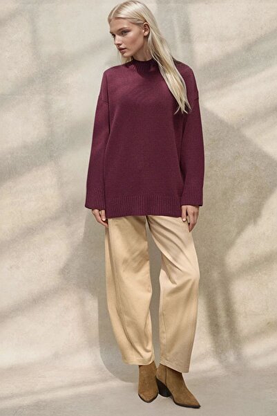 Hiccup Pulover gros cu decolteu lung care acoperă șoldurile