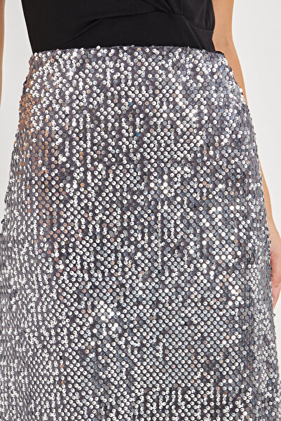 FARBE ER FASHION Jennifer Sequin Long Skirt