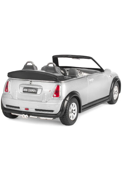Kinsmart Mini Cooper S Convertible 1:36 Scale Die Cast Model Car Pull Back Action with Openable Doors