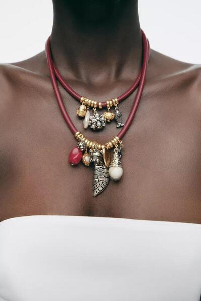 SHELA 2'Lİ CHARM UÇLU KOLYE SETİ 493