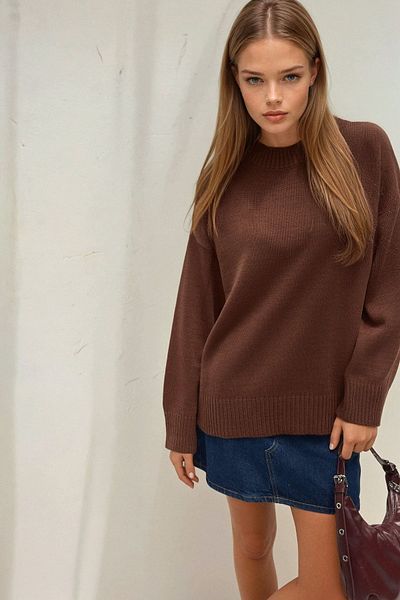 Hiccup Crew Neck Relax Fit Soft Knitwear Sweater