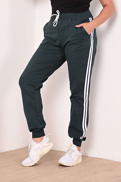 Bigsize Women's plus size 2-stripe tracksuit pants 6008-22