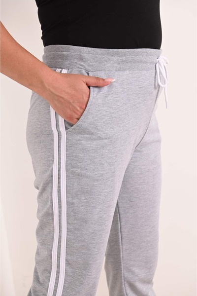 Bigsize Women's plus size 2-stripe tracksuit pants 6008-22