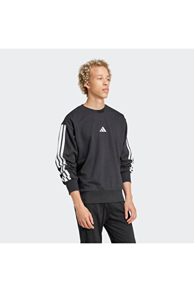 adidas M 3S ft Swt Black Men's Sweatshirt Je6372