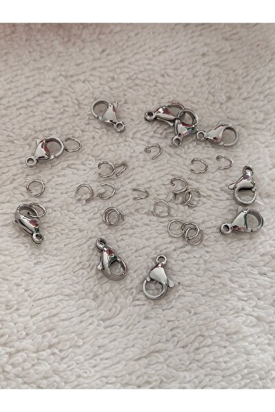 Engin TT Çelik Papağan Klips ve Halka Seti – Takı Aparatı, Bileklik & Kolye M...