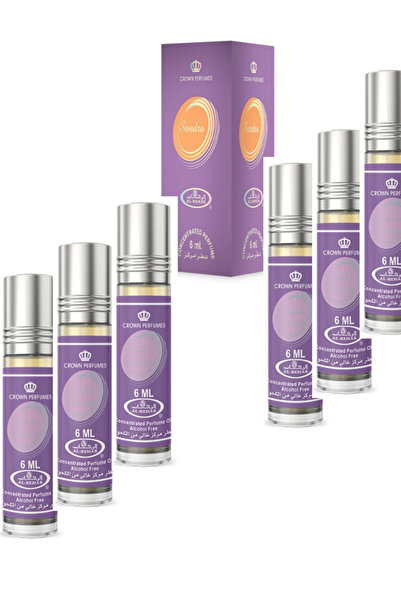 ALREHAB الرحاب عطر سندرا بدون كحول مركز صافي 6 مل 6 قطع المجموع 36 مل