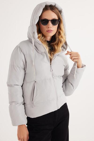 Tudors Γυναικείο παλτό με κουκούλα κλασικής εφαρμογής κλασικής εφαρμογής