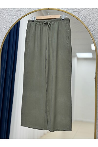 BENAHOLL Lismora Diagonal Cupra широки панталони - Çİ534.8 каки