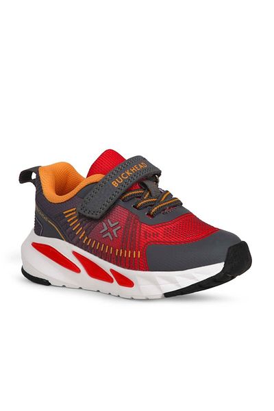 BUCKHEAD Children's Lighted Leather Daily Shoes Buck3045 Sonic Red Children's Shoes