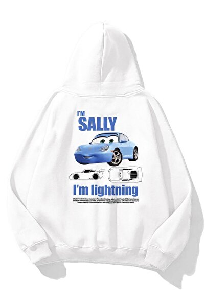 Harajuku Style أبيض أنا سالي كارز مطبوع للجنسين أبيض