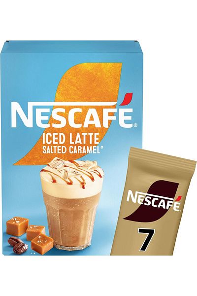 Nescafe NESCAFÉ Iced Salted Caramel Latte Instant - 7 Sachets x 14.5g