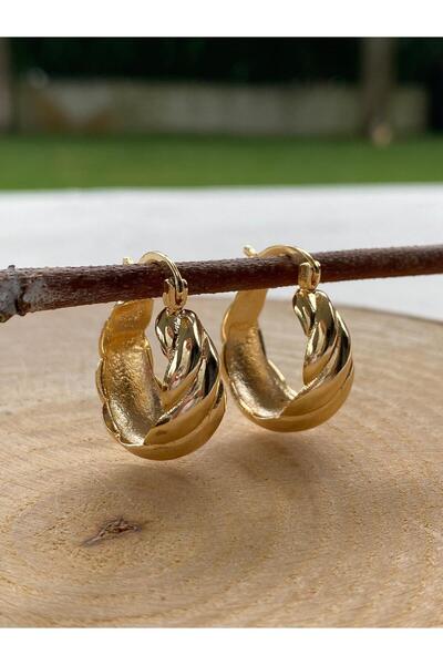 Vintage Gold Halka Küpe