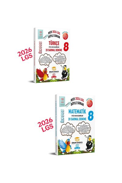 SİNAN KUZUCU YAYINLARI 8. Sınıf | İlk Doz Sarmal Branş Denemeleri MATEMATİK-T...