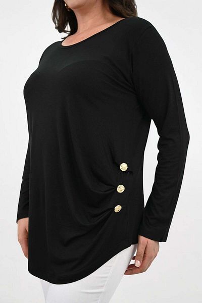 Bigsize Women's blouse, large sizes, polka dots, 1863-24