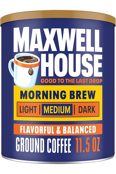 Maxwell House Maxwell House Morning Boost Coffee 326g, Unflavored, Ground, Pot