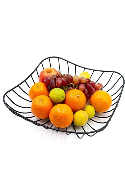 Generic Fruit Basket, Black Metal Wire Fruit Bin, Kitchen Counter Fruit Bowl,...