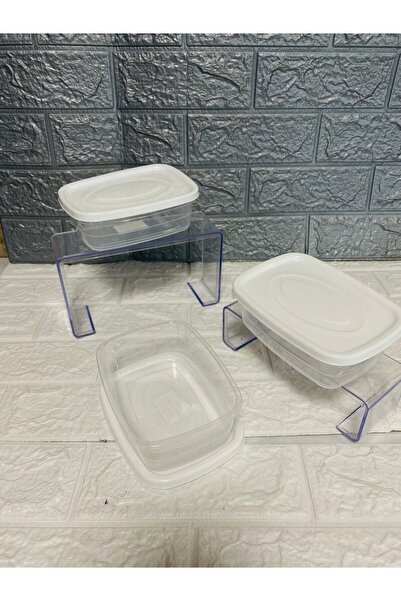 LİLA HOME Trendy Rectangular 600 ml Storage Container 5 Pieces