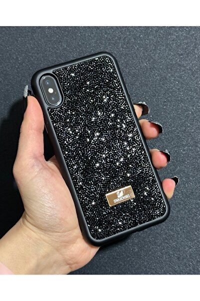 HYPERSOFT Iphone Xs Max (6.5 inç) Uyumlu Parlak Pırlanta Taşlı Elmas Işıltılı...