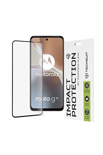 OEM Protector de ecran pentru Motorola Moto G32, Techsuit 111D Full Cover/Full Glue Glass, Negru