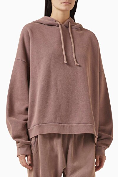 Acne Studios Unisex Comfortable Hoodie - Purple - 100% Organic Cotton-Fleece