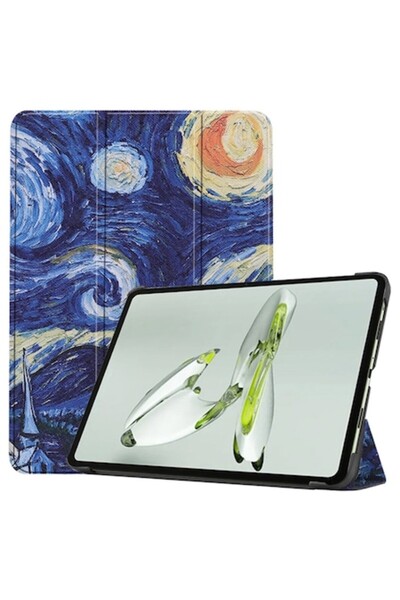 Madviun Husa pentru OnePlus Pad Go/Oppo Pad Air2/Oppo Pad Neo, FoldPro, J27, Microfibra, Starry Night