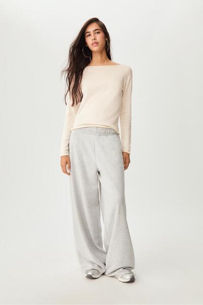 Stradivarius Fitted boat neck sweater