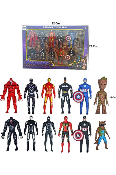 smilechild مجموعة أبطال مكونة من 12 شخصية مقاس 10 سم