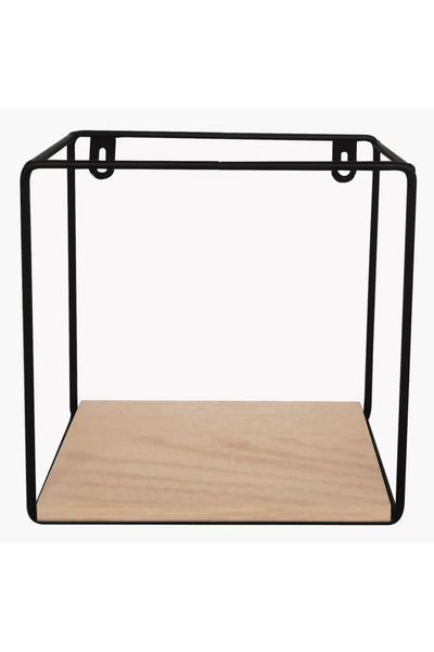 Home Box Urban Square 1-Tier Metal Shelf - 20x10x20 cm
