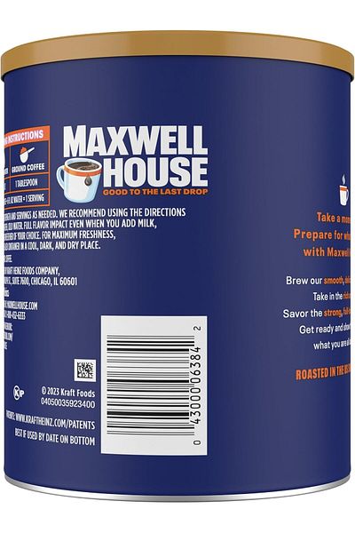 Maxwell House Maxwell House Morning Boost Coffee 326g, Unflavored, Ground, Pot
