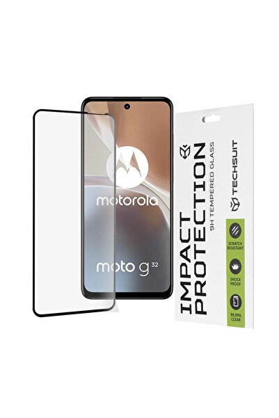 OEM Protector de ecran pentru Motorola Moto G32, Techsuit 111D Full Cover/Full Glue Glass, Negru