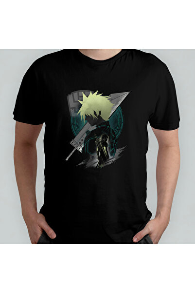 Pixxa Final Fantasy VII Cloud Unisex 100% бавовняна футболка з круглим вирізо...