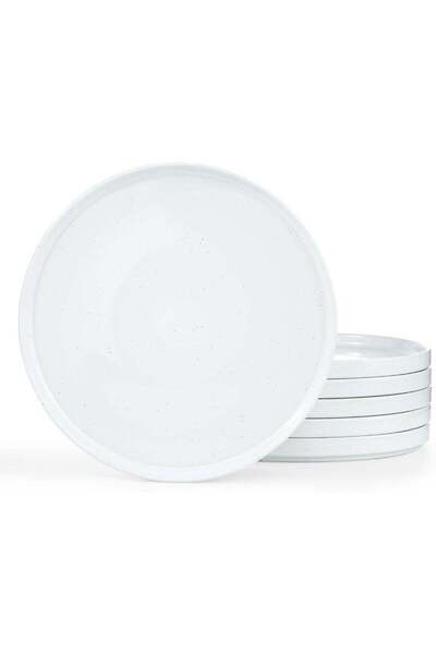 Generic Nebula 6 Piece Stoneware Dinner Plates in 26 cm, Scratch Resistant, M...