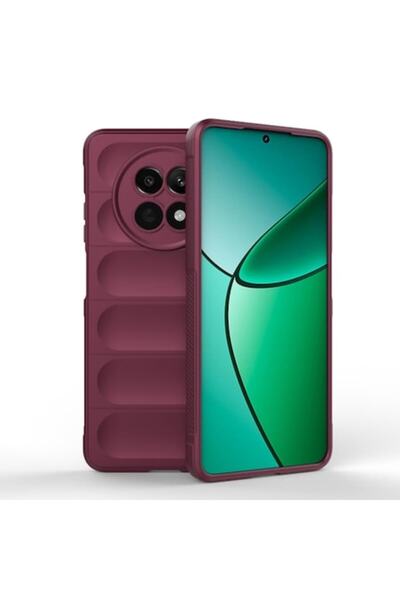 Techsuit Case for Realme 12/12x, Magic Shield, V27, Polyurethane, Bordeaux