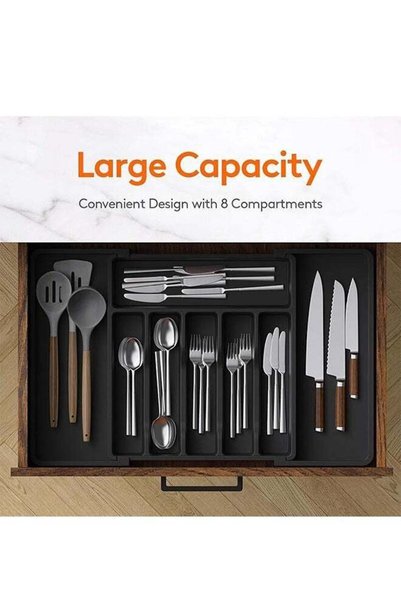 Generic Expandable Kitchen Drawer Organizer Adjustable utensils organizer Spo...