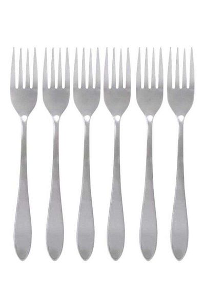Generic Berger 6-Piece Dinner Fork Set Silver