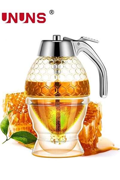 Generic Honey Dispenser Clear,No Drip Honey Dispenser With Stand And Honeycom...