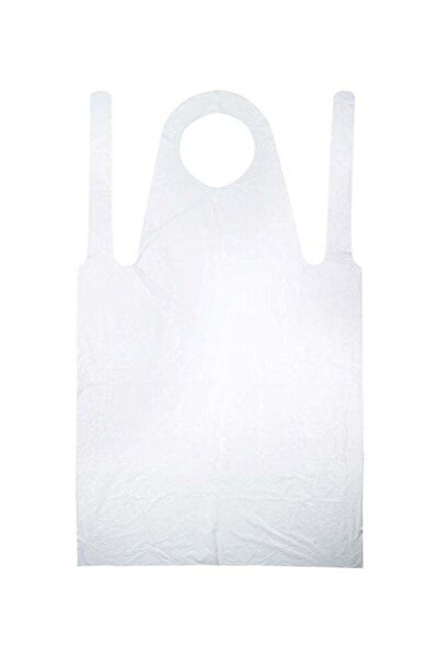Generic 100-Piece Disposable Waterproof Apron Set Clear 109x69cm
