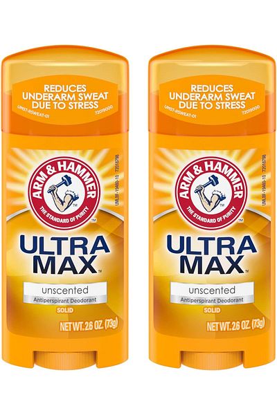 Arm&Hammer ARM & HAMMER ULTRAMAX Anti-Perspirant Deodorant Solid Unscented 2.60 oz (Pack of 2)