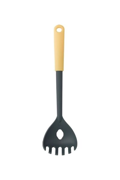 Generic Spaghetti Spoon Plus Measure Tool Vanilla Yellow 30cm