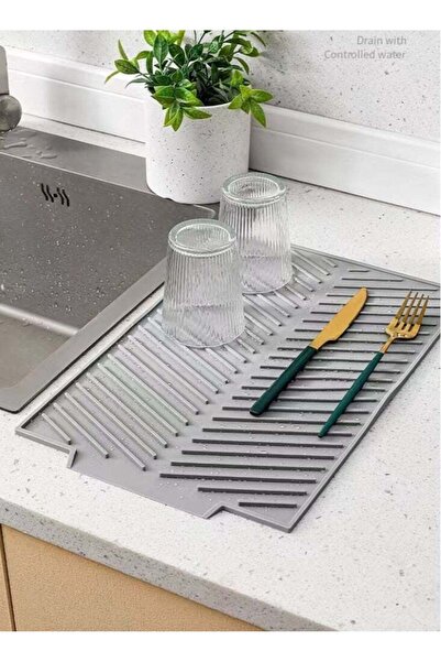 Generic Kutis 1-Piece Silicone Drying Mat For Kitchen Countertops Dish Drying Mat Cup Drying Mat Heat Proof