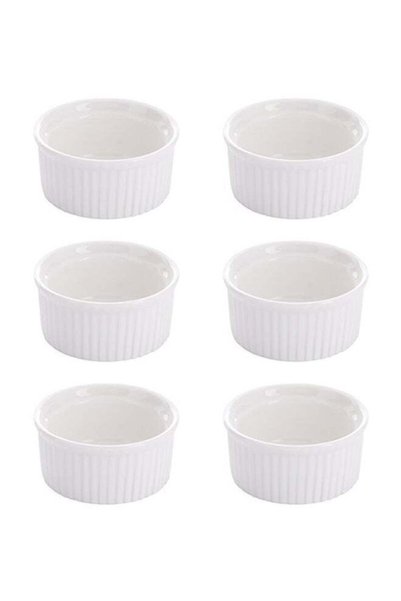 Generic 6-Piece Mini Sauce Dish White 6x3inch