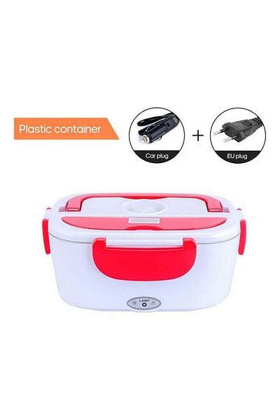 Generic Multi-Functional Electric Heating Lunch Box With Removable Container Multicolour 23.8x10.8cm