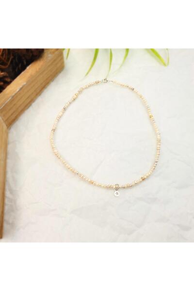 Abundo Colier "Tiny Star" din perle de cultură și argint 925, 36 cm