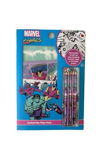 SMIGGLE Dinossi - Marvel Coloring Pens and Coloring Notebook Set