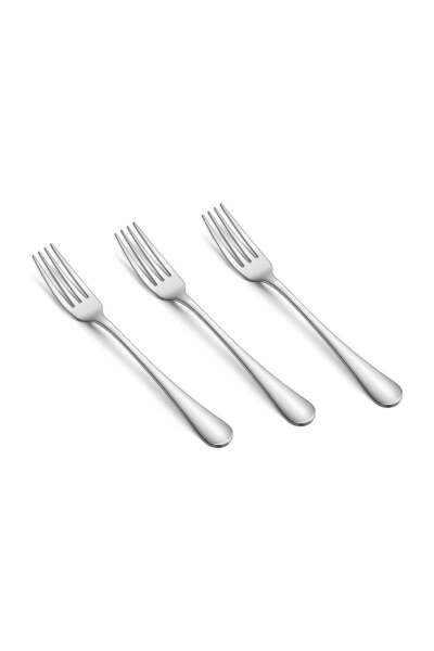 Generic BLACKSTONE Table Fork Classic Cutlery Set of 3 Pc Food-Grade Stainless Steel - 398DF Table Fork