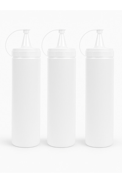 Prisma 700 Ml Kapaklı Sosluk, Ketçaplık – Sıkma Tip Yağdanlık Ve Sos Şişesi S...